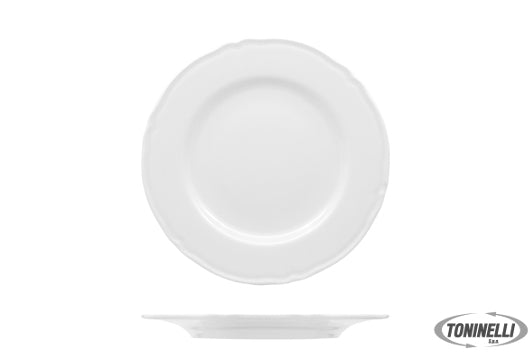 Saturnia  Praga Bianco - Piatto Piano Cm 26 - 2216800