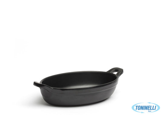 Comas Presentacion - Mini Pirofila Ovale Nera In Melamina Cm15X8 H3  7633 - 1277