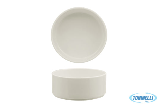 Ariane Fine Porcelain Prime-Selas Avorio - Piatto Nordic Alto Cm 16 -Allumina -