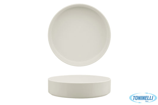 Ariane Fine Porcelain Prime-Selas Avorio - Piatto Nordic Alto Cm 21 -Allumina -