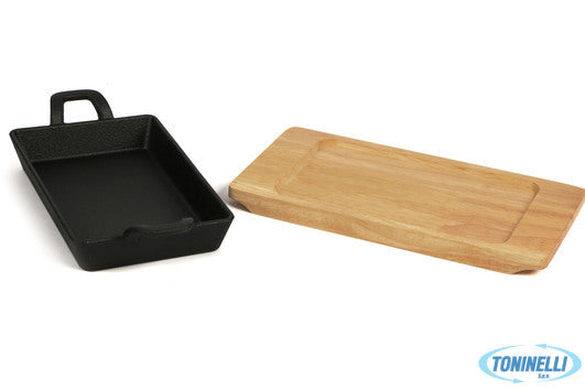 Import Tavola Professional Think-Casseruola Ghisa Rettangolare Cm.12X20 Con Base