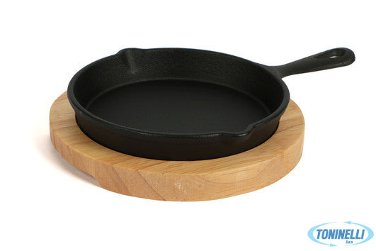 Import Tavola Professional Think-Casseruola 1 Manico Ghisa Tonda Cm.14 Con Base