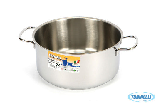 Gnali Realterm - Casseruola Alta 2 Manici Cm.24 C224 - 14201