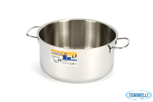 Gnali Realterm - Casseruola Alta 2 Manici Cm.26 C226 - 14202