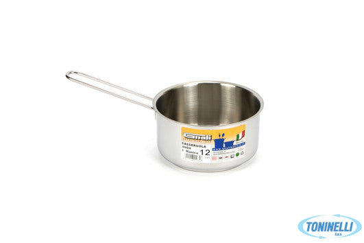 Gnali Realterm-Casseruola Alta 1 Manico Cm.12 C112 - 11201