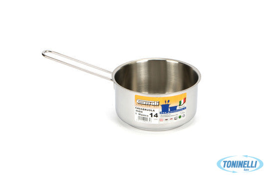 Gnali Realterm-Casseruola Alta 1 Manico Cm.14 C114 - 14205