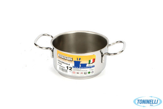 Gnali Realterm-Casseruola Alta 2 Manici Cm.12 C212 - 14007