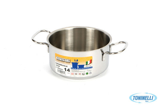 Gnali Realterm-Casseruola Alta 2 Manici Cm.14 C214 - 14008