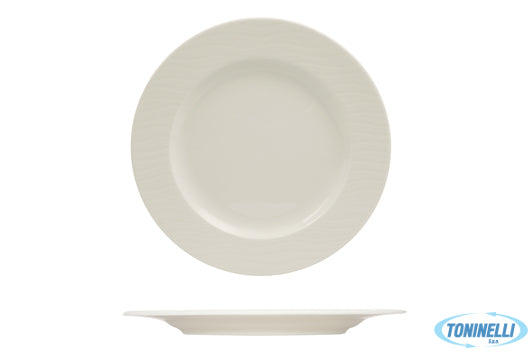 Ariane Fine Porcelain Ripple-Piatto Piano Cm 31 A Falda- Allumina - 22388