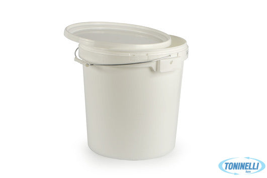 Isi Food Secchio Alimenti Con Coperchio Polipropilene Lt.32,9 Bianco - 3119400