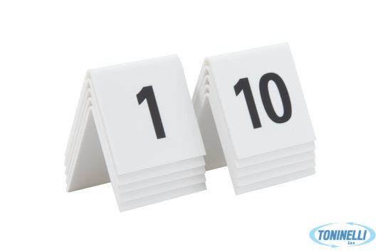 Securit  Segnaposto-Confezione Numeri Da 1 A 10 Tn-1-10-Wt - 15249