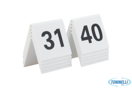 Securit  Segnaposto-Confezione Numeri Da 31 A 40 Tn-31-40-Wt - 15252