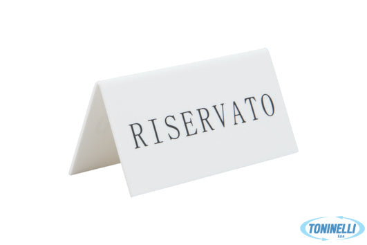 Securit  Segnaposto-Set 5 Segnatavolo Riservato Tn-Res-It-Wt - 15253