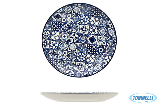Import Tavola Sintra Blue-Piatto Piano Cm.20 Rh40069-8-Js106D - 14584
