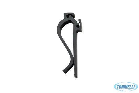 Securit  Supporto Porta Tag Con Clip Set Da 6 Pezzi, Colore Nero, Tag Non Inclus