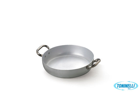 Agnelli Tegame 3 Mm Alluminio Con Due Maniglie Inox Cm 24 H5,5 - 16004700