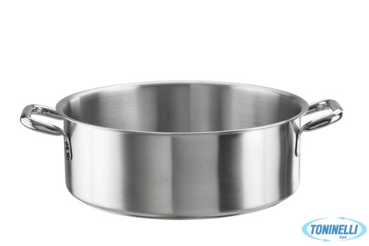 Pinti Inox Tender-Casseruola Bassa 2Manici Cm 40H14,5 Lt18 Inox 33900940 - 15527