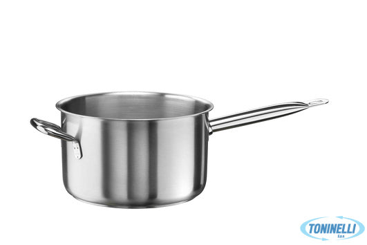 Pinti Inox Tender-Casseruola Fonda 1 Manico E 1 Maniglia Cm 24H16 Lt6 Inox 33900