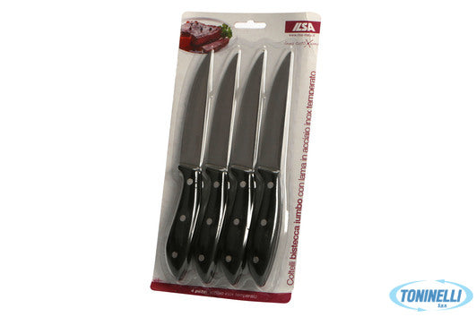 Ilsa                 Tuttixuno-Confezione 4 Coltelli Bistecca Maxi Lama Liscia 2