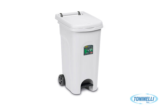 Stefanplast Urban Eco System-Bidone Lt.80 Bianco Con Pedale 25604 - 18107
