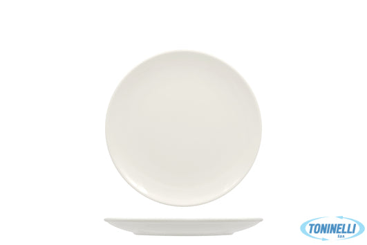 Ariane Fine Porcelain Vital Coupe Doppio Bordo - Piatto Piano Cm 21-Allumina - 2