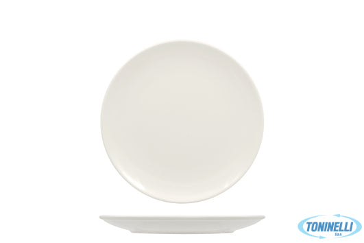 Ariane Fine Porcelain Vital Coupe Doppio Bordo-Piatto Piano Cm 24 - Allumina - 2