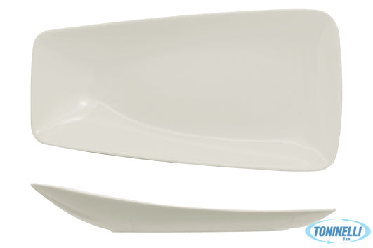 Ariane Fine Porcelain Vital Rectangle - Piatto Piano Cm 29X15,5 Asimmetrico - 22