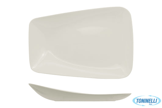 Ariane Fine Porcelain Vital Rectangle - Piatto Piano Cm 33X23 Asimmetrico - 2268