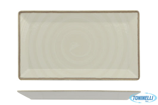Saturnia  Vortex Bianco - Kimi Piatto Rettangolare Cm29X17,5 - 22829