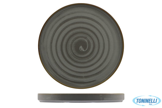 Saturnia  Vortex Grigio - Oslo Piatto Nordic Cm 20 - 22836