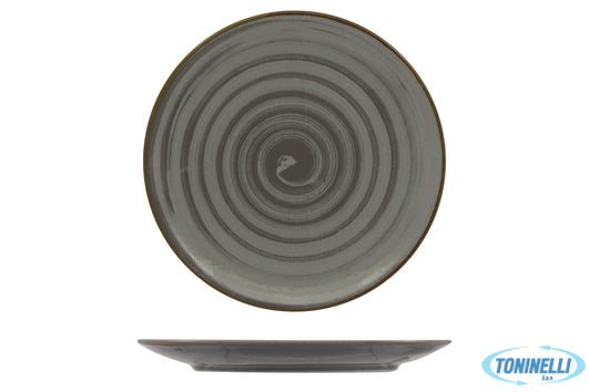 Saturnia  Vortex Grigio - Siviglia Piatto Frutta Cm 21 - 22834
