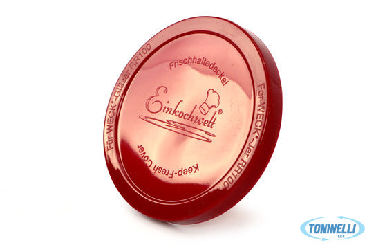 Dosen-Zentrale Zuchner Gmbh Weck - Tappo In Silicone Rosso Diametro 100 Mm. - 54