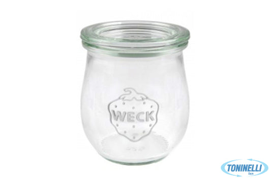Dosen-Zentrale Zuchner Gmbh Weck Tulipe- Cartone 12 Vasetti Ml.220 Con Coperchio