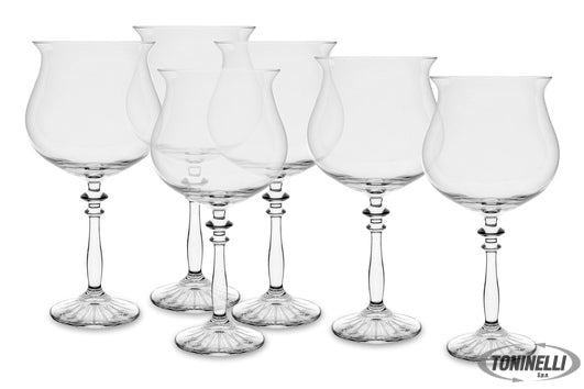 B.V.Koninklijke Nederlandsche Glasfabriek Leerdam 1924  - Confezione 6 Calici Gi