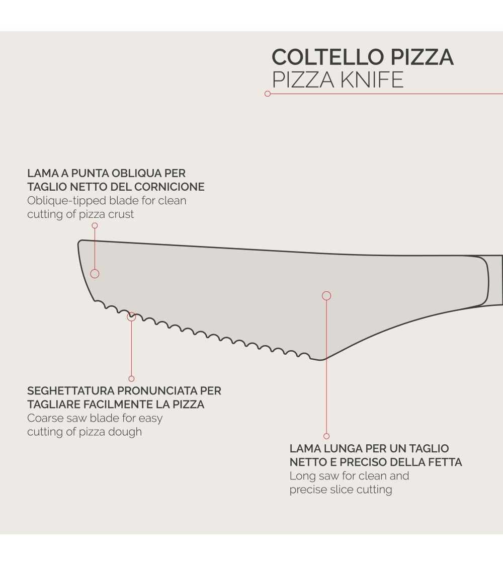Coltello pizza Cateri Smart  blister 6 pezzi