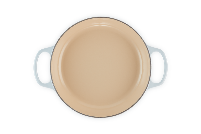 Tegame basso Evolution in ghisa vetrificata-30 cm-color coastal blu