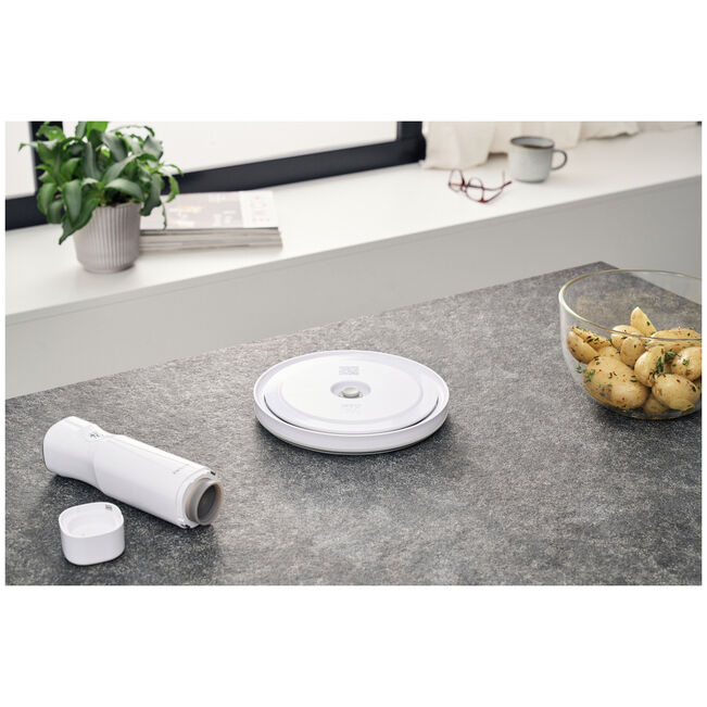 Coperchio della ciotola sottovuoto M / 18 cm, bianco