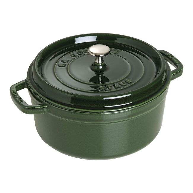 Cocotte rotonda - 26 cm, basilico