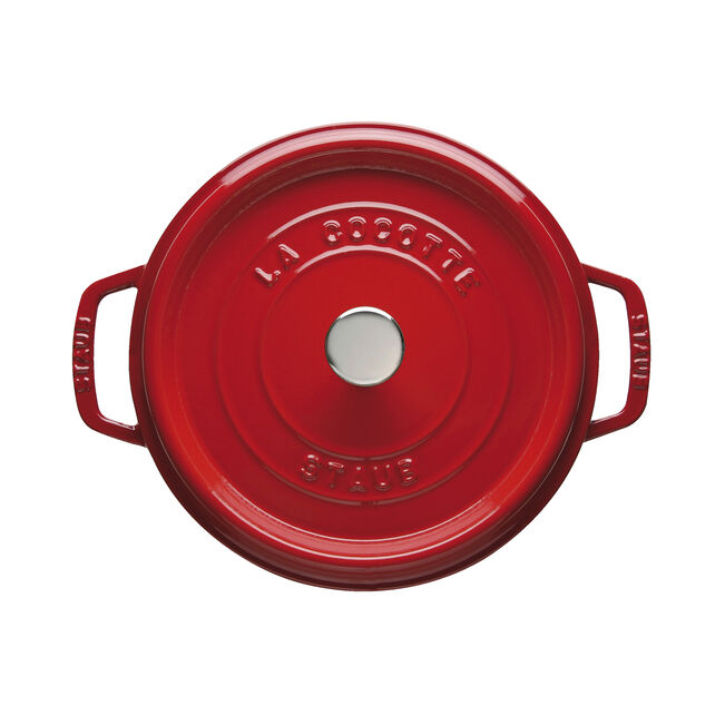 Cocotte rotonda - 24 cm, ciliegia