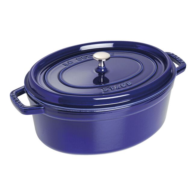 Cocotte ovale - 31 cm, blu scuro